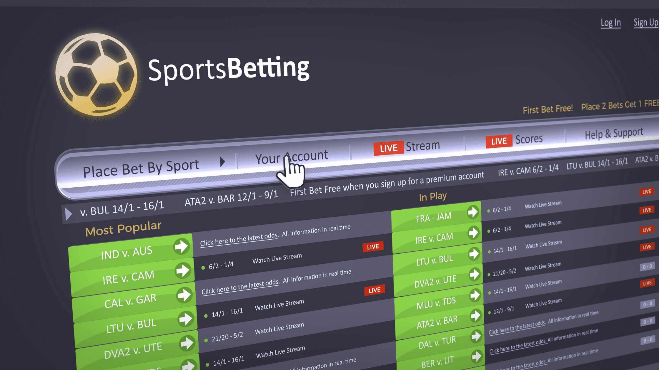 betting game online